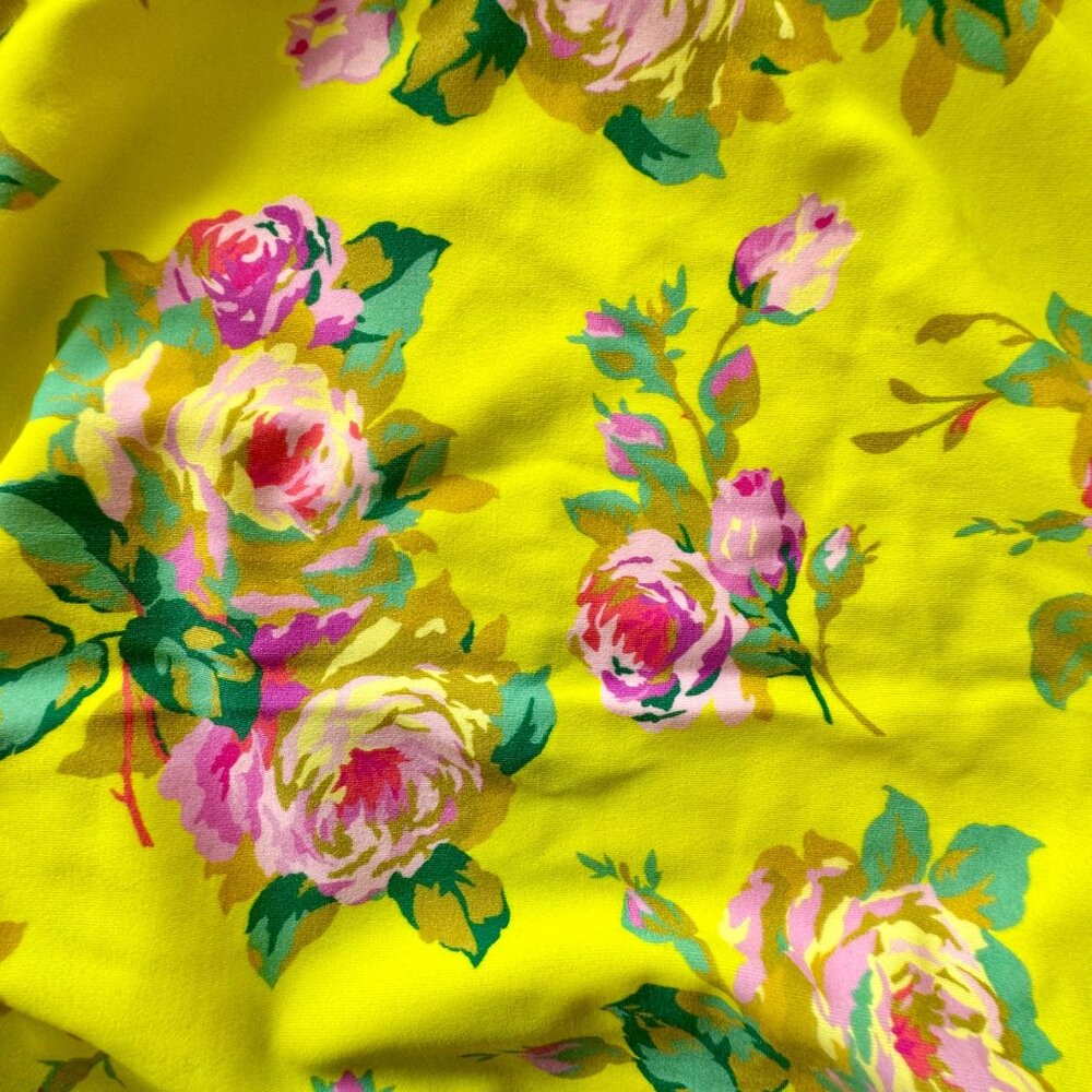 CREWCUTS One-Shoulder Floral Swimsuit Girls 6-7 Yellow Asymmetric One Piece Girl - Picture 7 of 7